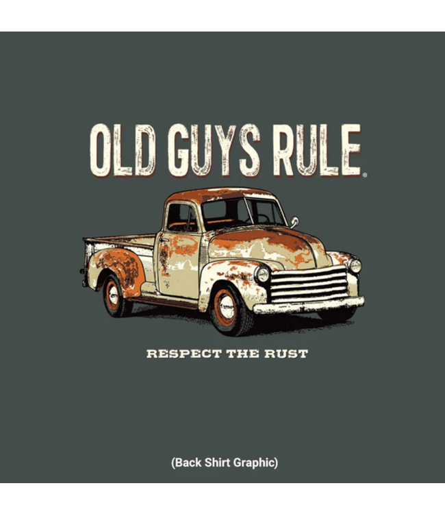 Old Guys Rule - Rusty truck- Grey