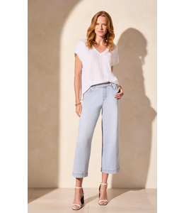 Tribal Audrey Comfort Stretch Pull-On Flare Jeans- Surf
