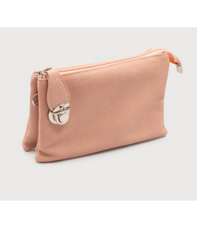 Caracol Textured - Crossbody with wristlet - Pink