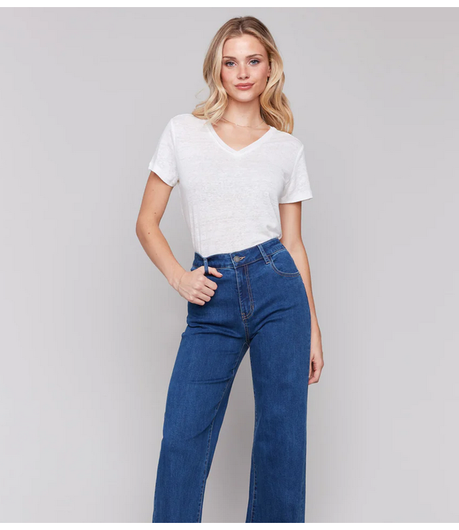 Charlie B Chloe Wide Leg jean - Indigo