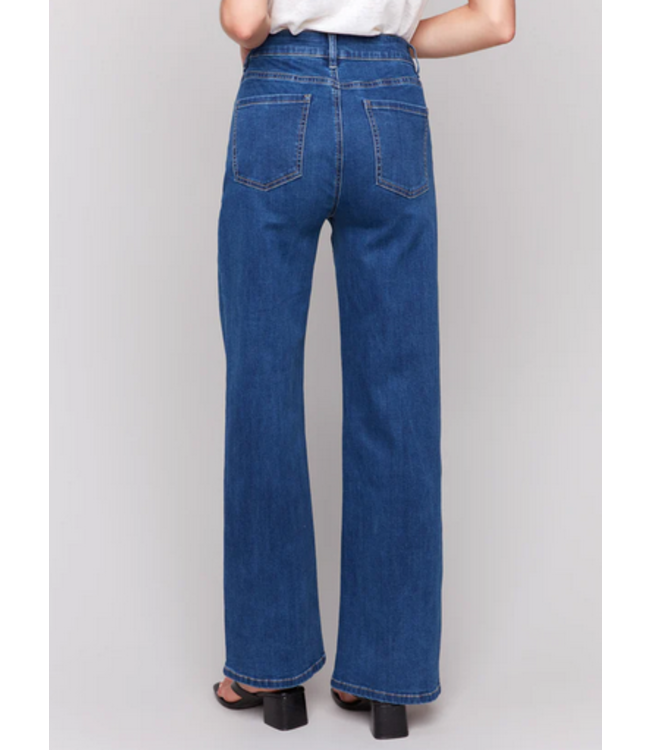 Charlie B -Chloe Wide Leg jean - Indigo