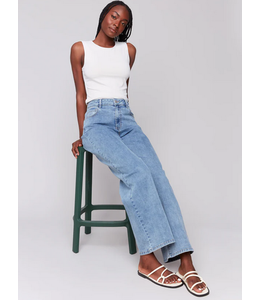 Charlie B Chloe Wide Leg jean - Light Blue
