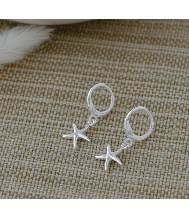 Glee  Seashore Serenity Hoops- Silver