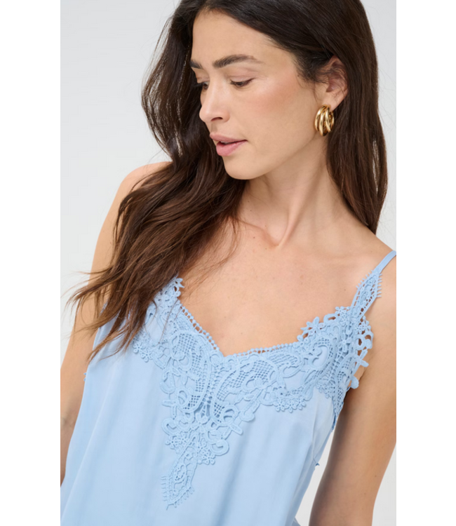 Cream -Cranna tank top- Clear sky