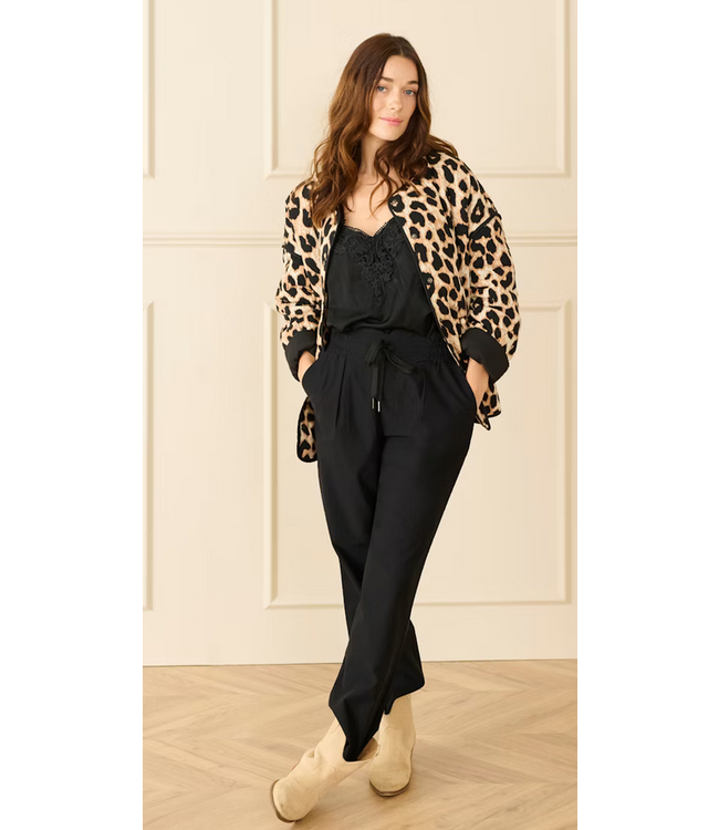 Cream -Cranna tank top- Black