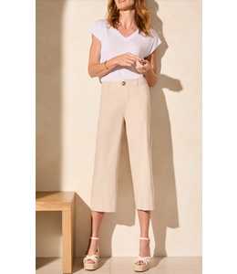 Tribal -High rise twill capri- French oak