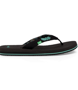 Sanuks -Yoga Paradise- Black /Teal