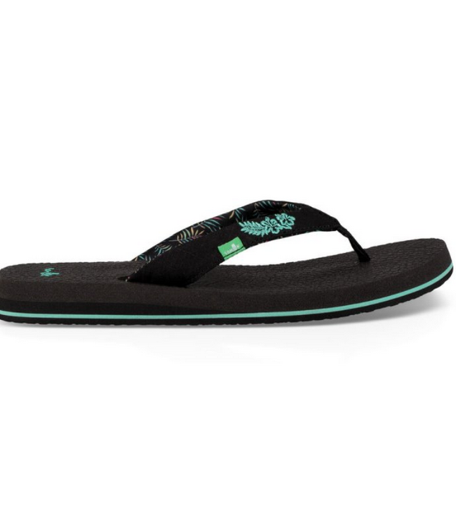 Sanuks Yoga Paradise- Black /Teal