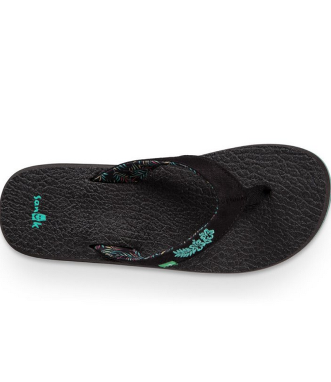 Sanuks -Yoga Paradise- Black /Teal