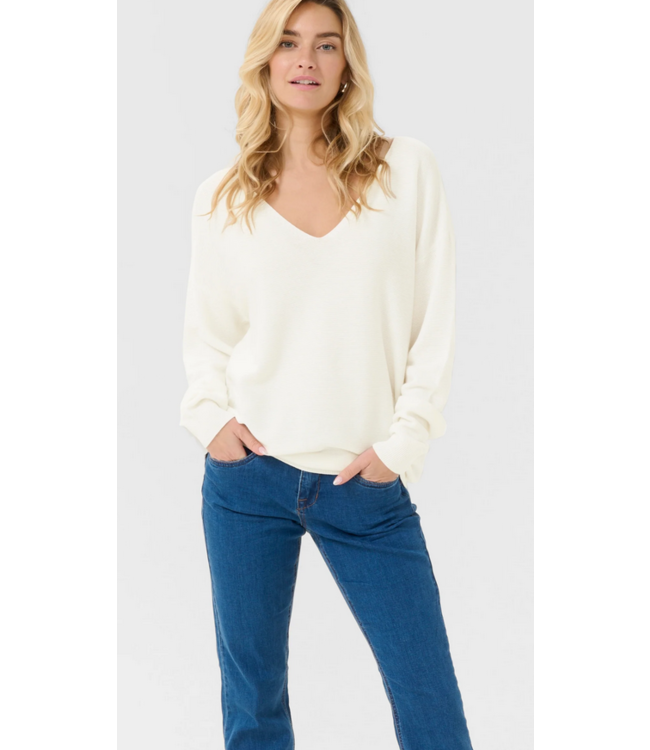 Cream Cotton pullover- Marshmellow