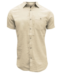 Point Zero men - Linen slub shirt- Beige