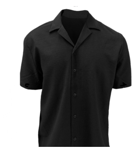 Point Zero men - Short sleeve button up - Black