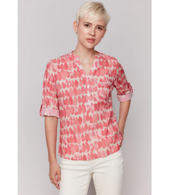 Charlie B 3/4 Sleeve Gumdrops- Assorted Pinks