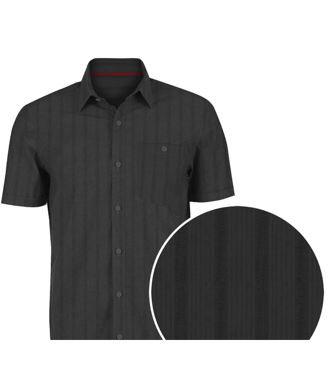 Point Zero men - Short sleeve natural blend- Black