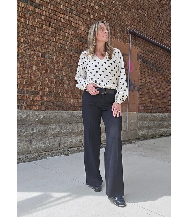 Cream -Boho blouse- Black&Cream