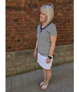 Point Zero Denim skort- White