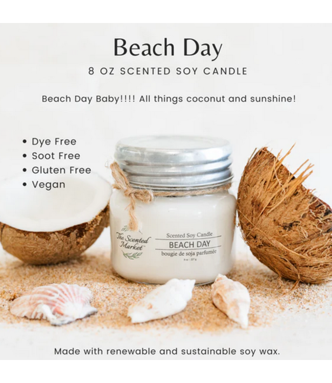 The Scented Market -Beach Day -8 oz
