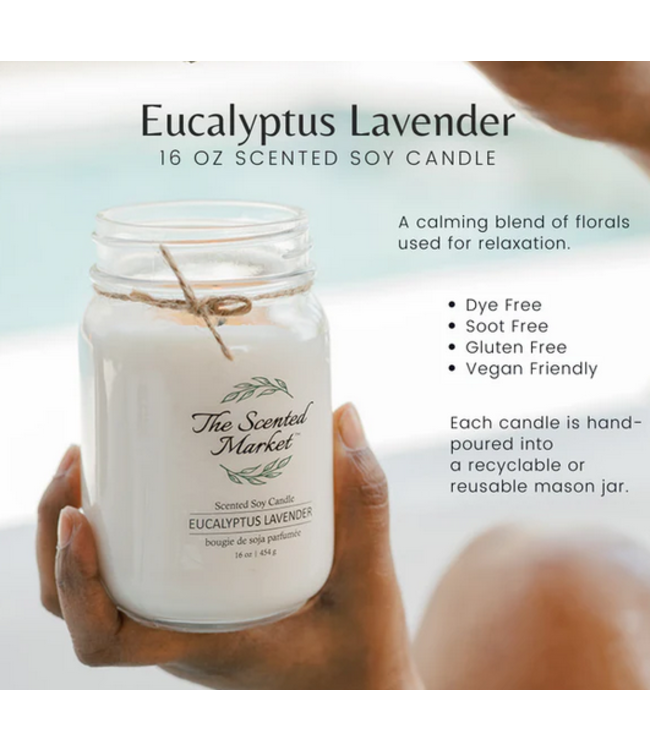 The Scented Market -Eucalyptus Lavender- 16 oz