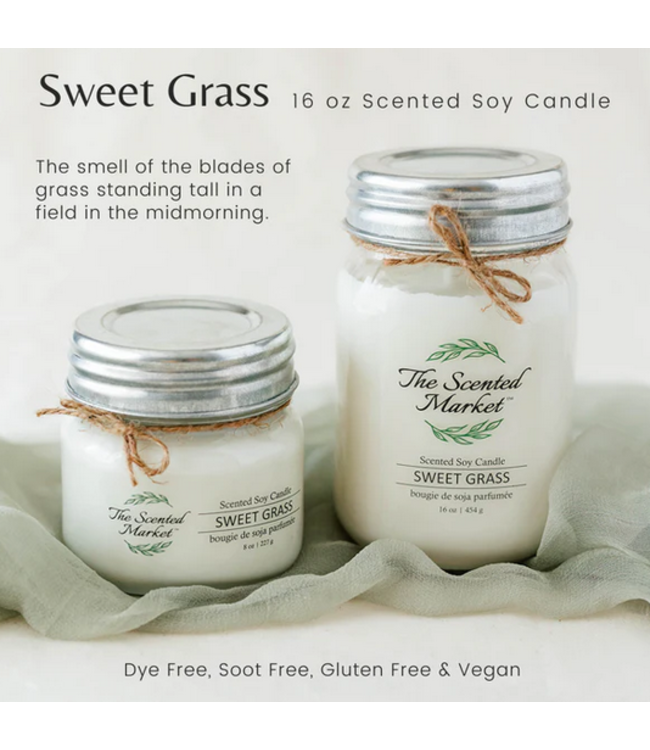 The Scented Market -Sweet Grass -16 oz
