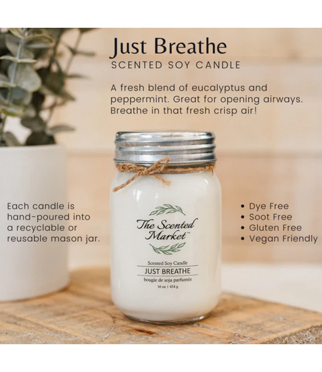 The Scented Market -Just Breathe -16 oz