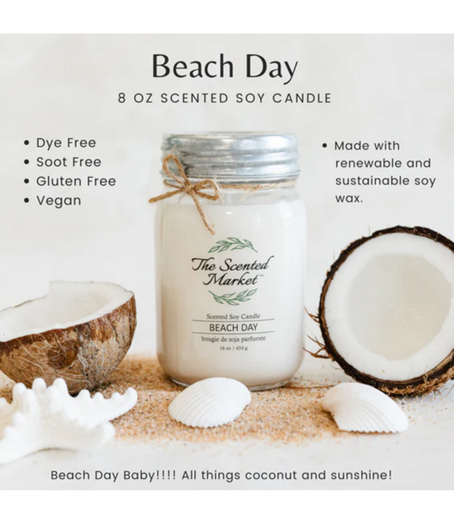 The Scented Market -Beach Day -16 oz