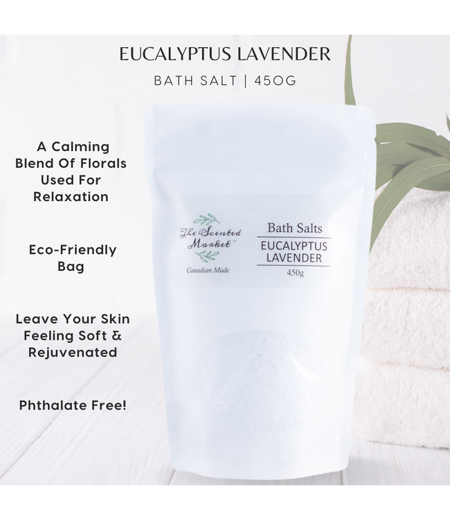 The Scented Market -Bathsalts Eucalyptus Lavender