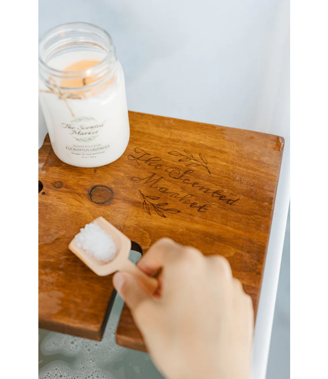 The Scented Market Bath Salt Scoop Wooden Large