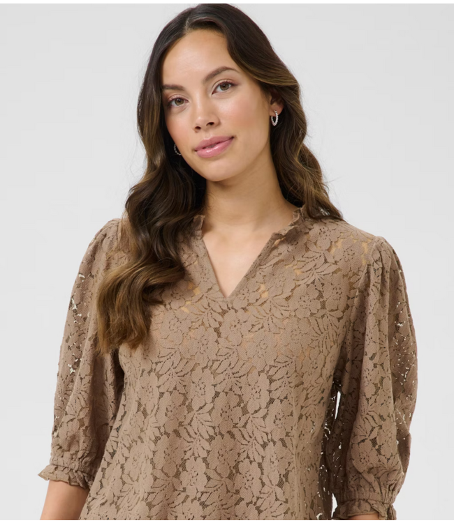Cream -Lace Blouse- Fossil