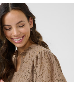 Cream Lace Blouse- Fossil