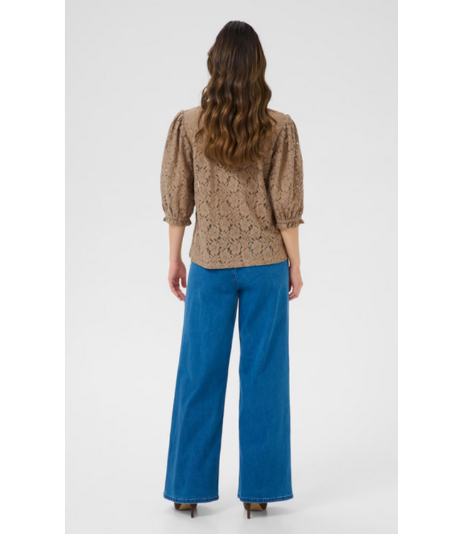 Cream -Lace Blouse- Fossil