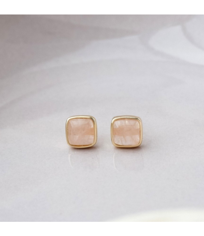 Glee Quinn stud- Pink & Gold