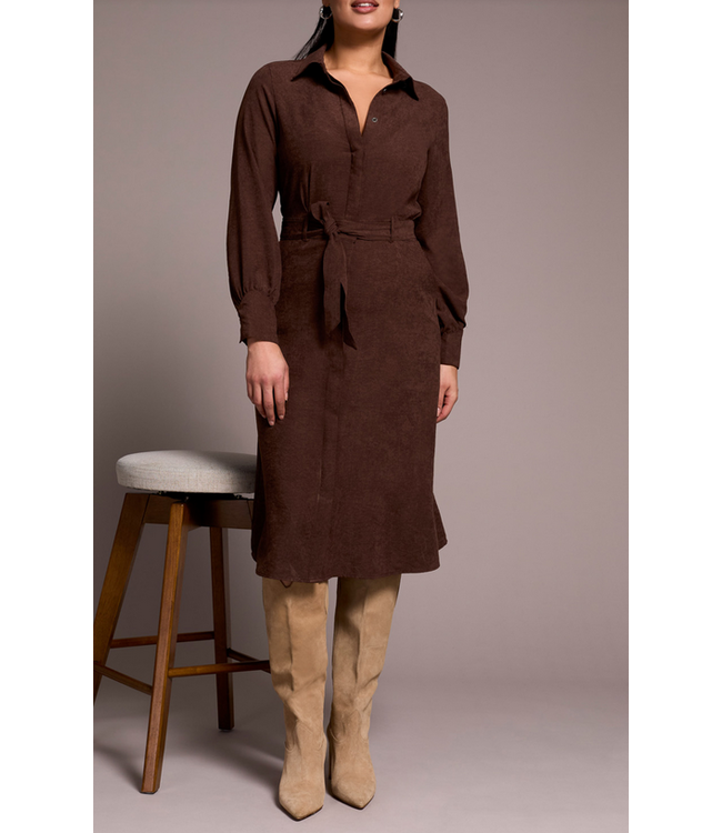 Tribal -Shirt Dress - Cocoa