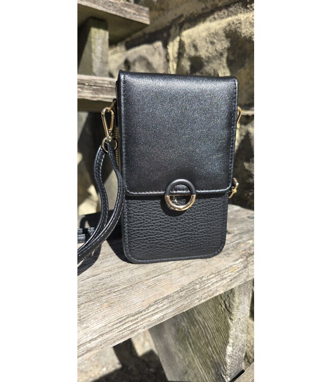 The Loop Crossbody phone purse-  Black