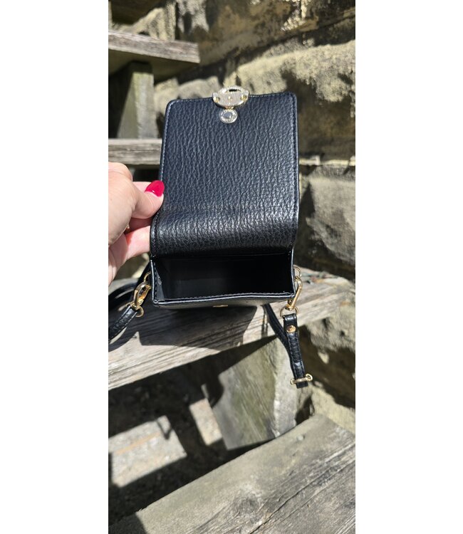 The Loop Crossbody phone purse-  Black