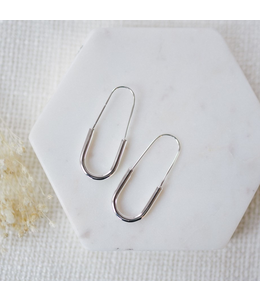 Glee -Cleo Hoops-Silver