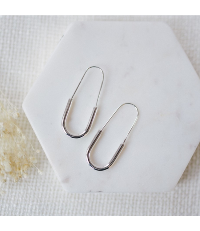 Glee - Cleo Hoops-Silver