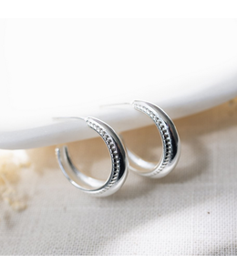 Glee -Quirina Hoops-Silver