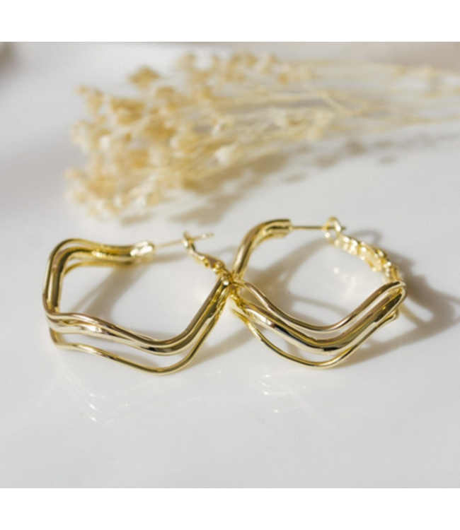 Glee - Breezy Hoops-Gold