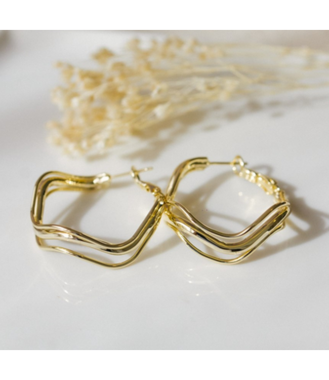 Glee - Breezy Hoops-Gold