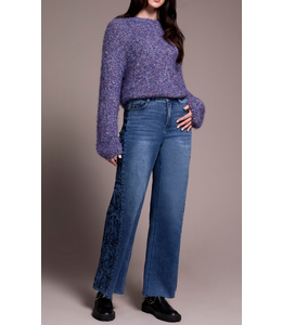 Tribal - Brook embroidered jeans - Bluedusk