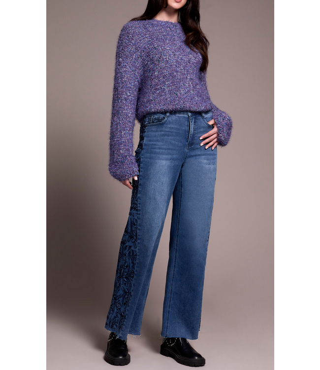 Tribal - Brook embroidered jeans - Bluedusk
