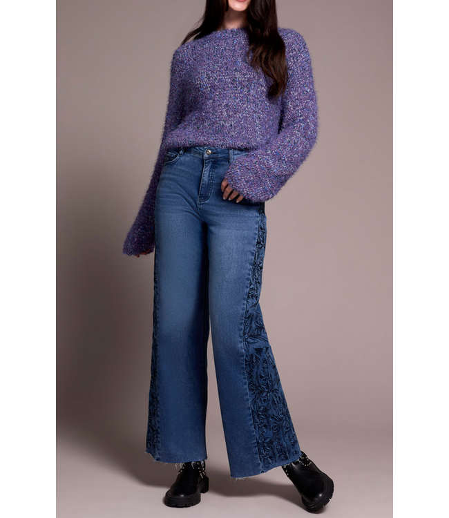 Tribal - Brook embroidered jeans - Bluedusk