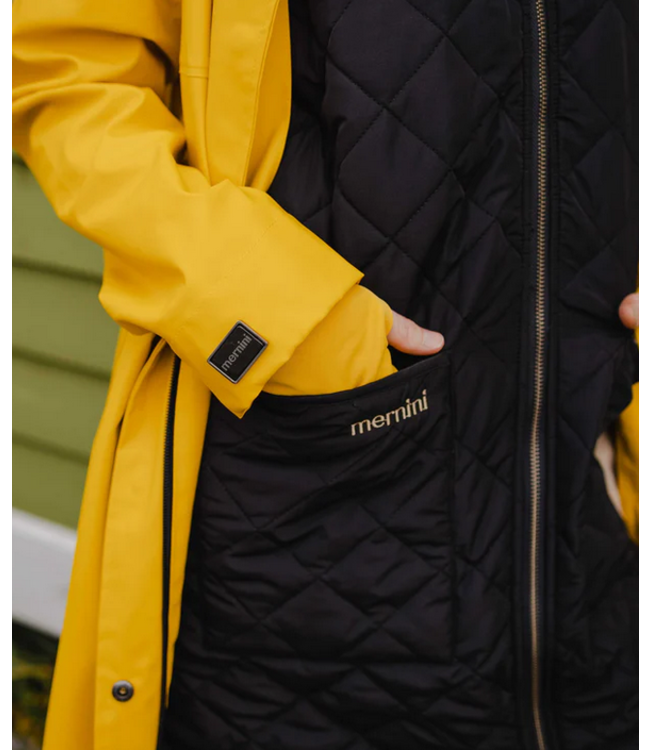 Mernini -The long liner vest-Black Beauty