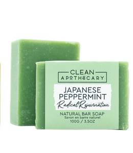 Clean Apothecary - Bar soap- Japanese Peppermint