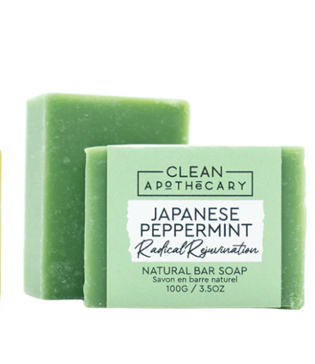 Clean Apothecary - Bar soap- Japanese Peppermint