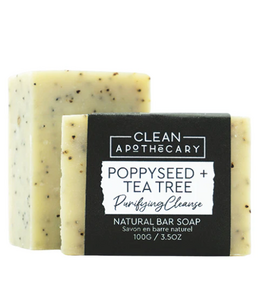 Clean Apothecary - Bar soap- Poppy seed & Tea Tree