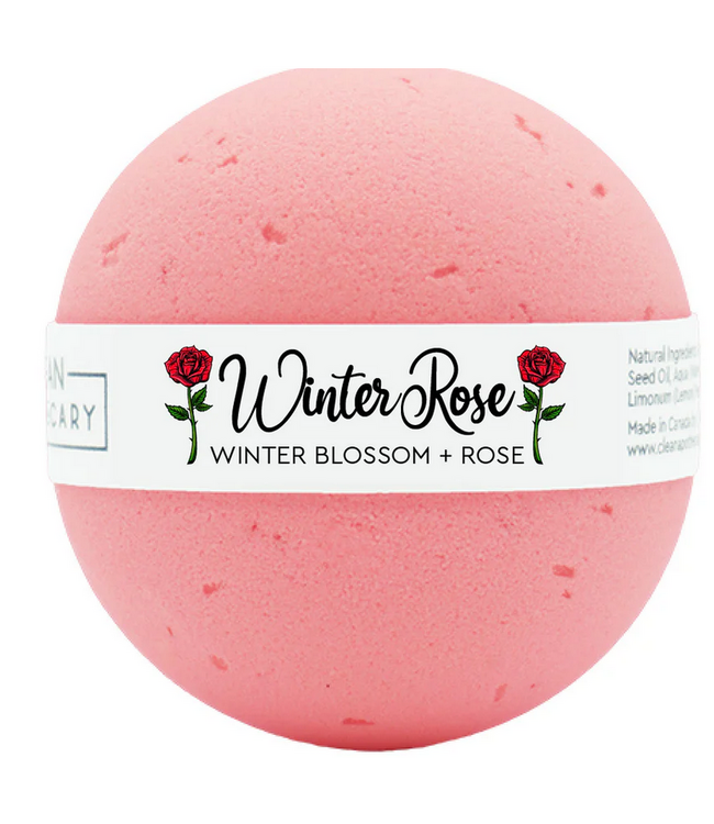 Clean Apothecary - Winter rose/bath bomb- 7 oz