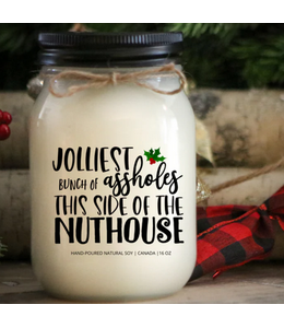 KindMoose Candle Company -16 0z- Jolliest bunc of a%$holes - Caramel sugar cookies