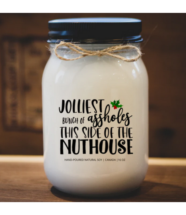 KindMoose Candle Company -16 0z- Jolliest bunc of a%$holes - Caramel sugar cookies