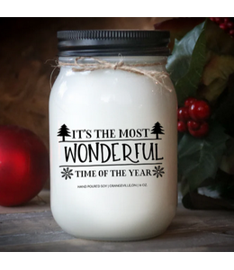 KindMoose Candle Company -16 0z- It's the most wonderful time of the year- Mistletoe